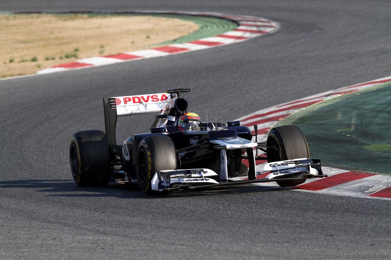 Barcelona Test Marzo 2012, 01.04.2012 Pastor Maldonado (VEN), Williams-Renault FW34 