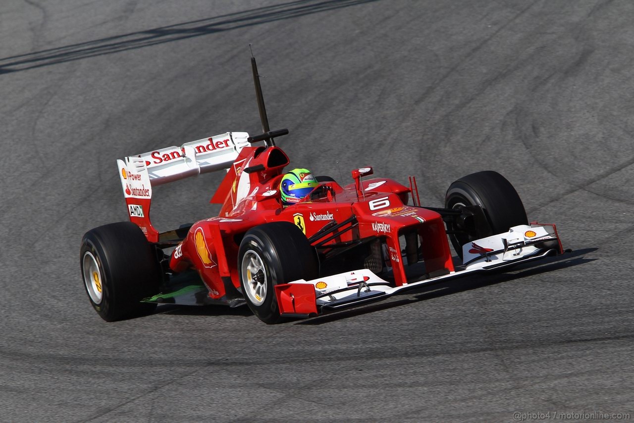 Barcelona Test Marzo 2012, 01.04.2012 Felipe Massa (BRA), Ferrari, F2012 
