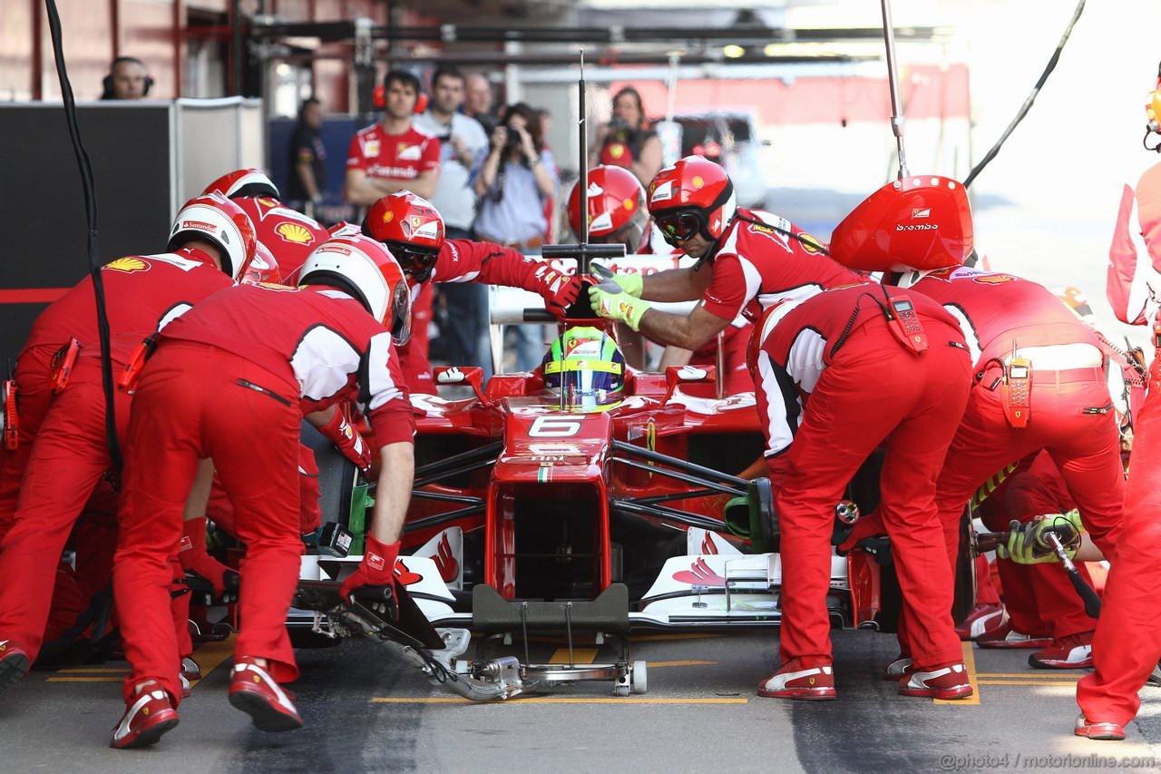 Barcelona Test Marzo 2012, 01.04.2012 Felipe Massa (BRA), Ferrari, F2012 