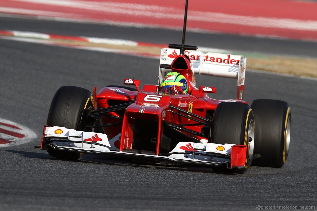 Barcelona Test Marzo 2012, 01.04.2012 Felipe Massa (BRA), Ferrari, F2012 