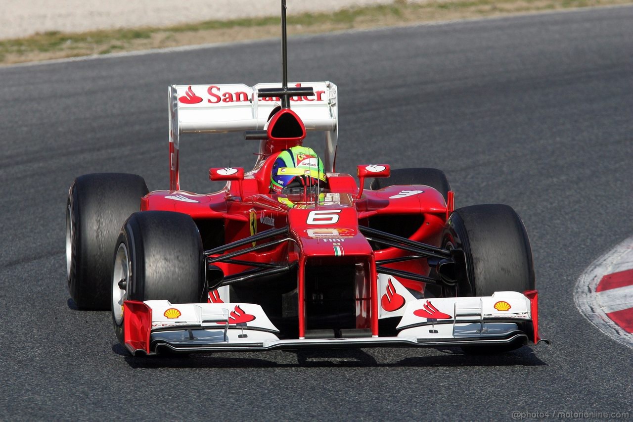 Barcelona Test Marzo 2012, 01.04.2012 Felipe Massa (BRA), Ferrari, F2012 