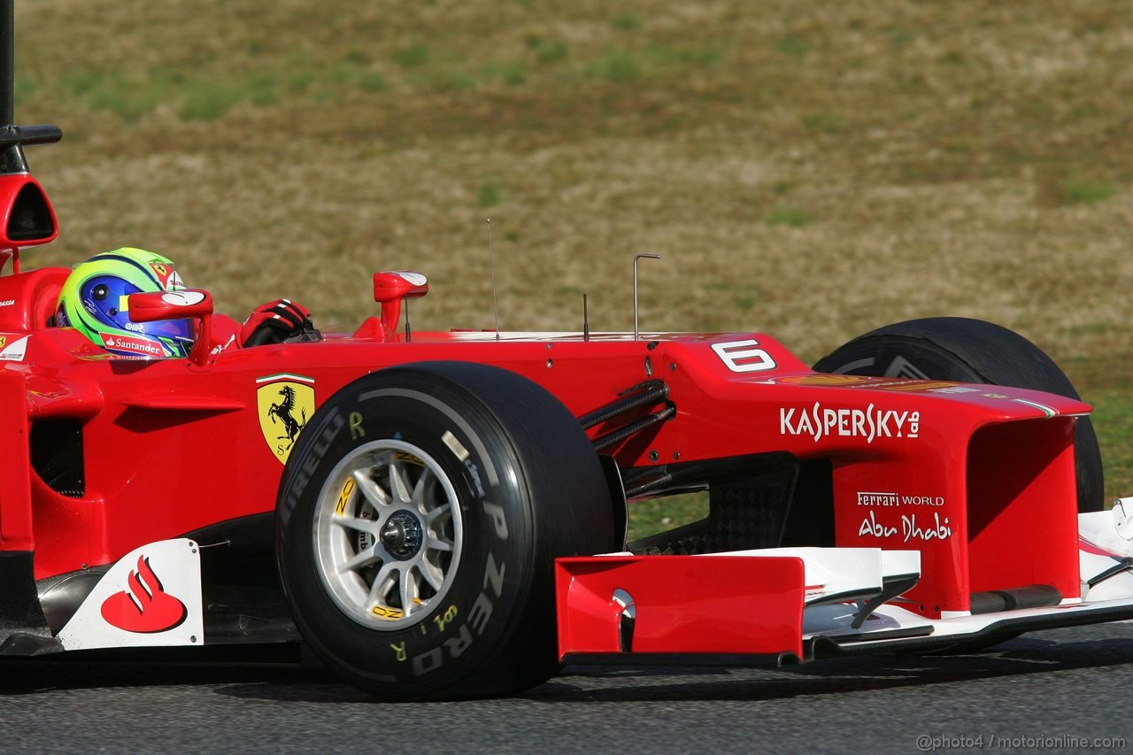 Barcelona Test Marzo 2012, 01.04.2012 Felipe Massa (BRA), Ferrari, F2012 