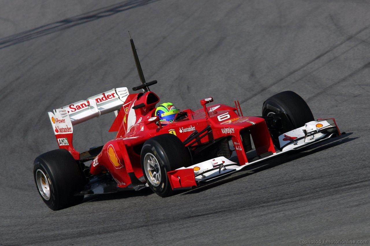 Barcelona Test Marzo 2012, 01.04.2012 Felipe Massa (BRA), Ferrari, F2012 