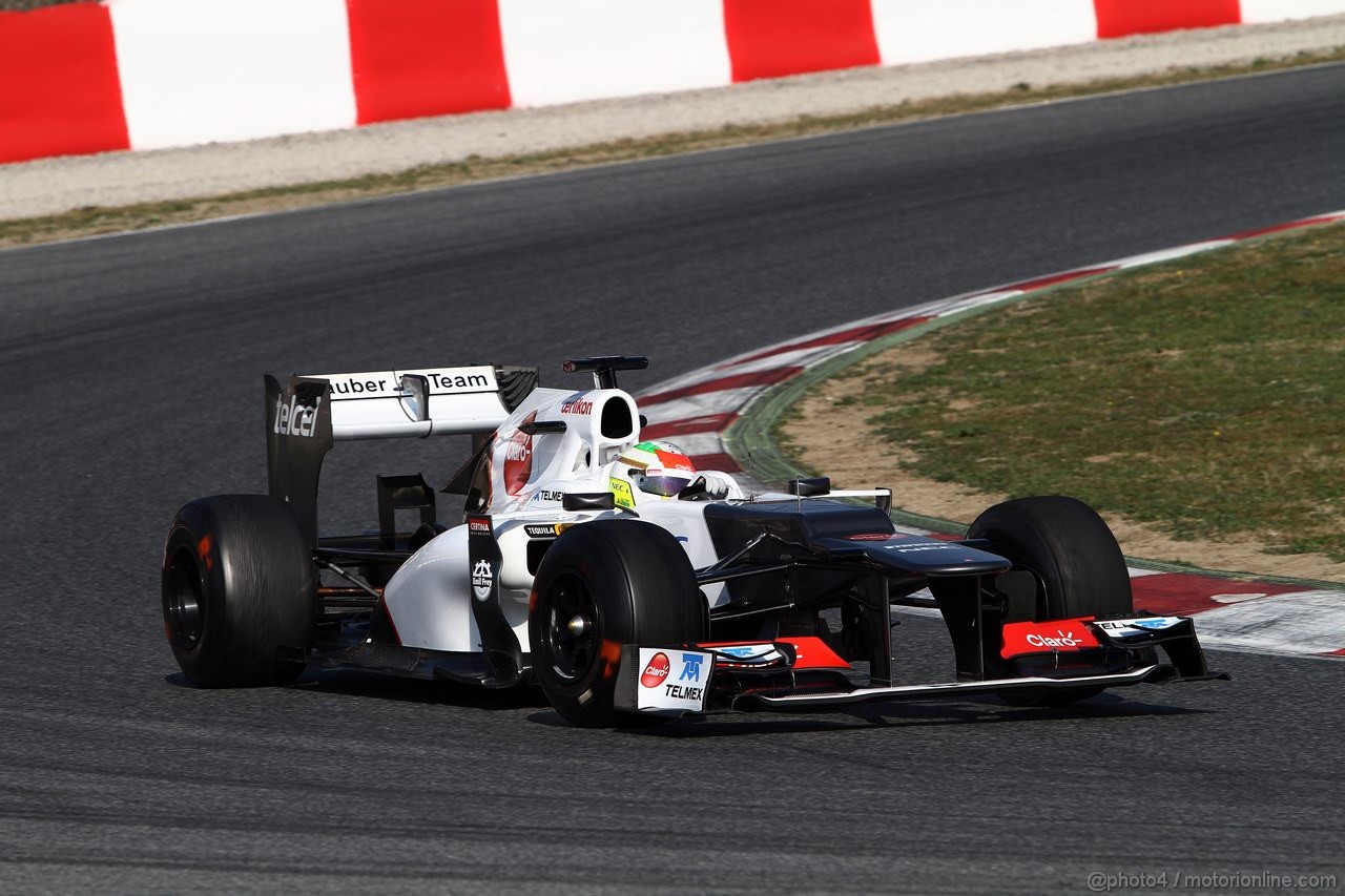 Barcelona Test Marzo 2012, 01.04.2012 Sergio Pérez (MEX), Sauber F1 Team, Sauber C31 