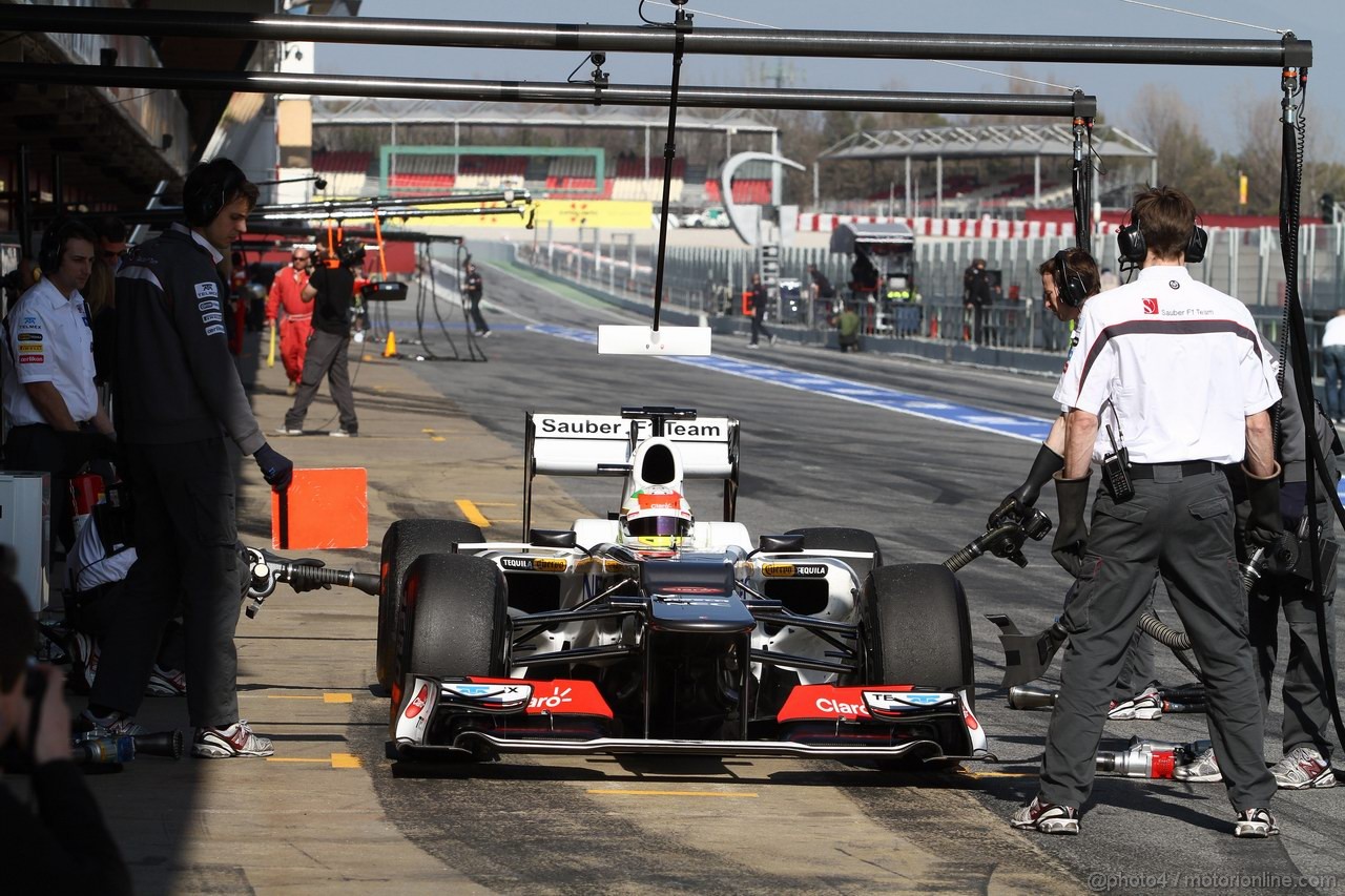 Barcelona Test Marzo 2012, 01.04.2012 Sergio Pérez (MEX), Sauber F1 Team, Sauber C31 