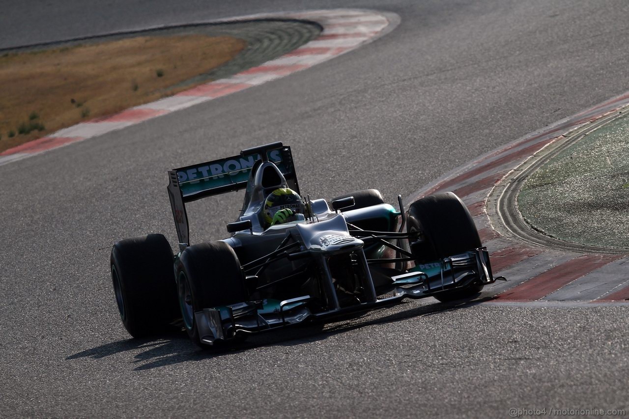 Barcelona Test Marzo 2012, 01.04.2012 Nico Rosberg (GER), Mercedes GP Petronas F1 Team, MGP W02 