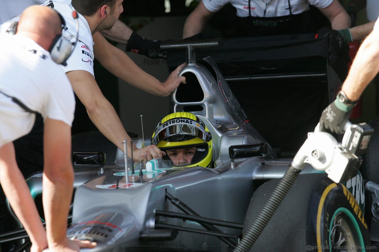 Barcelona Test Marzo 2012, 01.04.2012 Nico Rosberg (GER), Mercedes GP Petronas F1 Team, MGP W02 