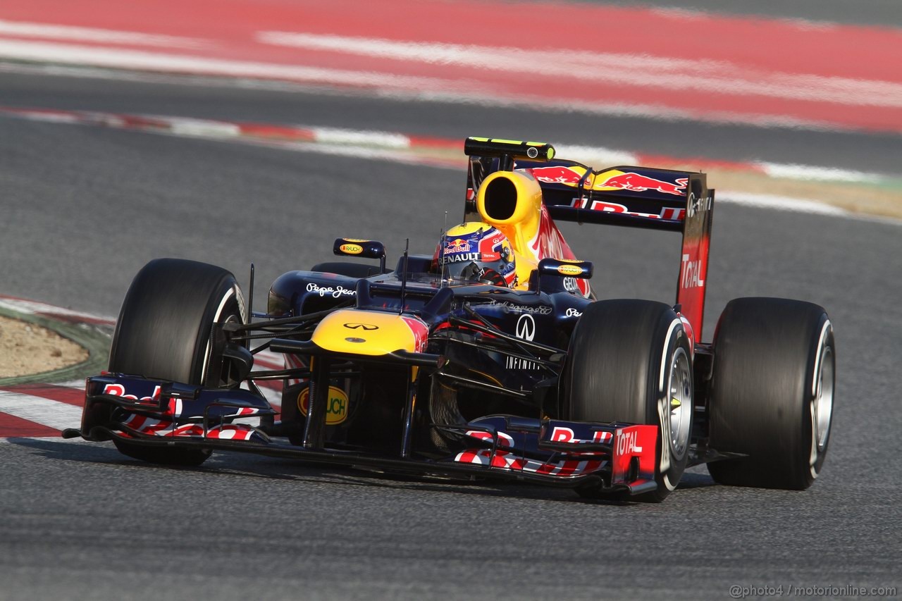 Barcelona Test Marzo 2012, 01.04.2012 Mark Webber (AUS), Red Bull Racing, RB8 