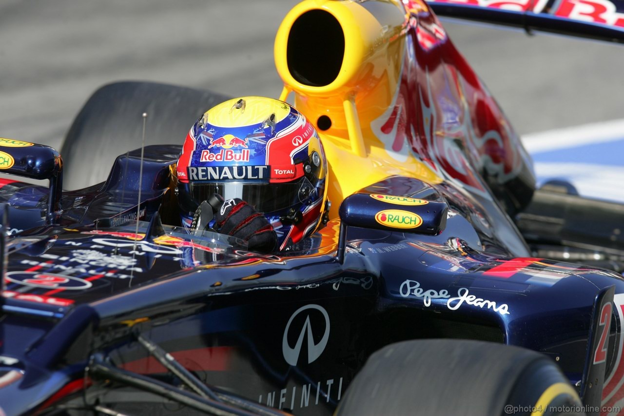 Barcelona Test Marzo 2012, 01.04.2012 Mark Webber (AUS), Red Bull Racing, RB8 