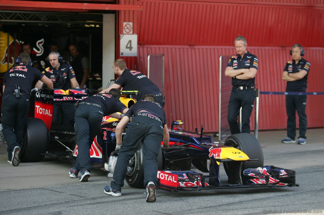 Barcelona Test Marzo 2012, 01.04.2012 Mark Webber (AUS), Red Bull Racing, RB8 