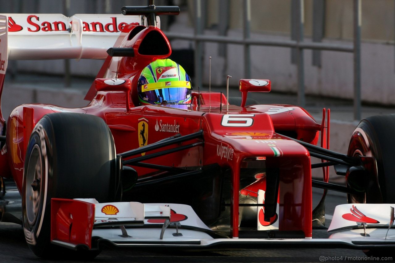 Barcelona Test Marzo 2012, 03.03.2012
Felipe Massa (BRA), Ferrari  