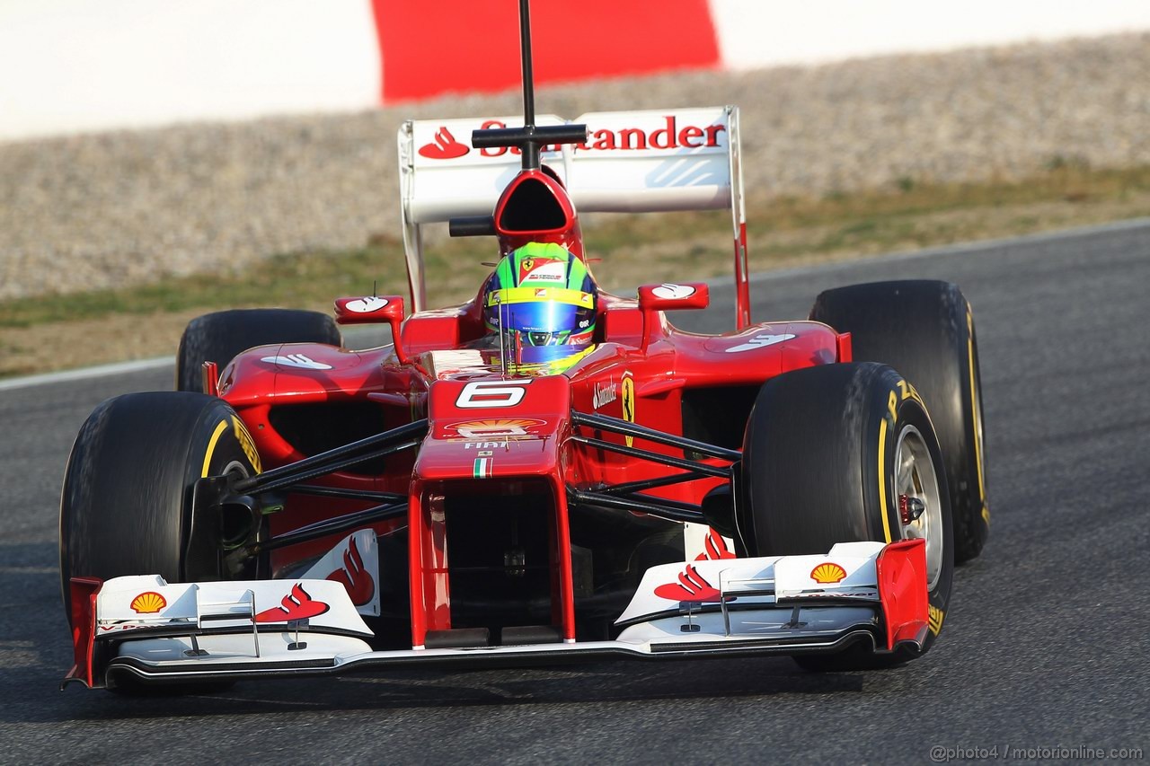 Barcelona Test Marzo 2012, 03.03.2012
Felipe Massa (BRA), Ferrari 