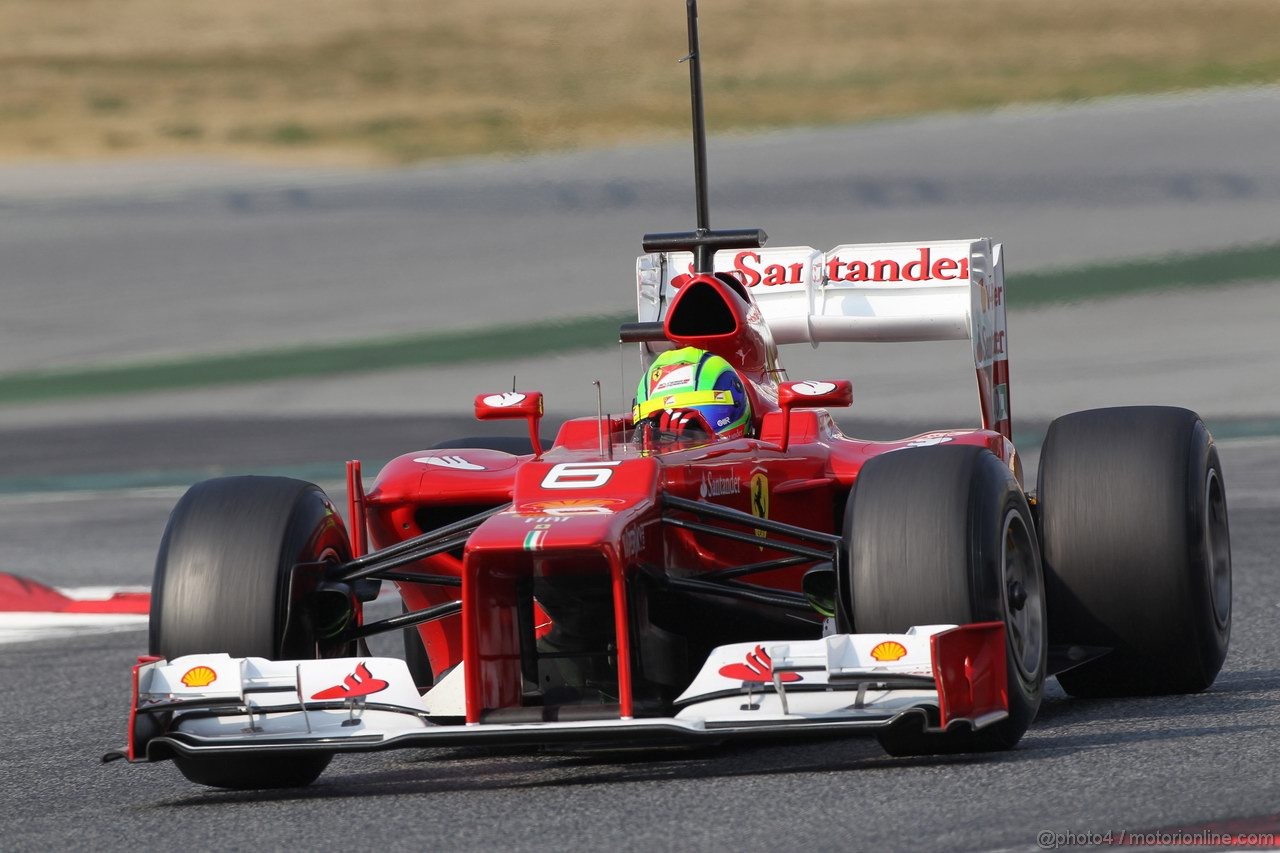 Barcelona Test Marzo 2012, 03.03.2012
Felipe Massa (BRA), Ferrari 