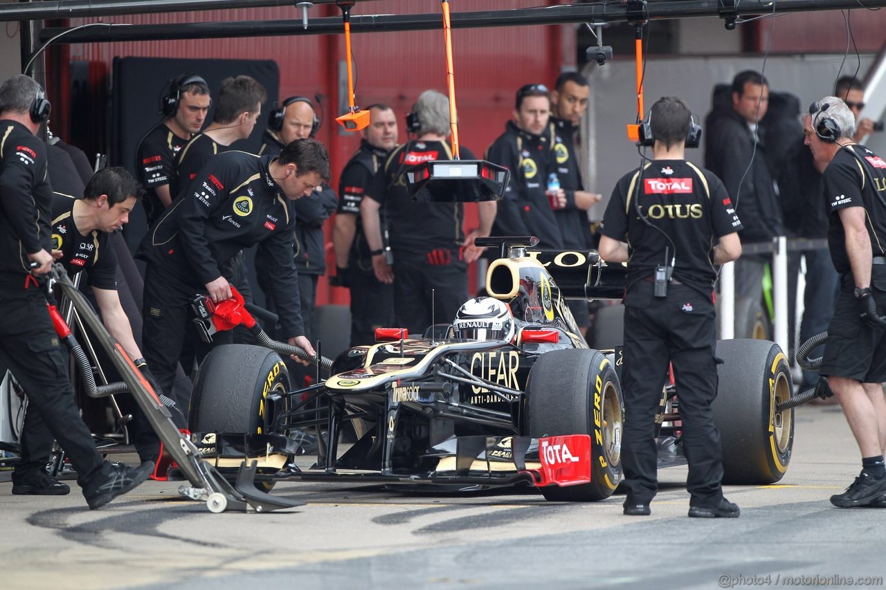 Barcelona Test Marzo 2012, 03.03.2012
Kimi Raikkonen, Lotus Renault F1 Team 