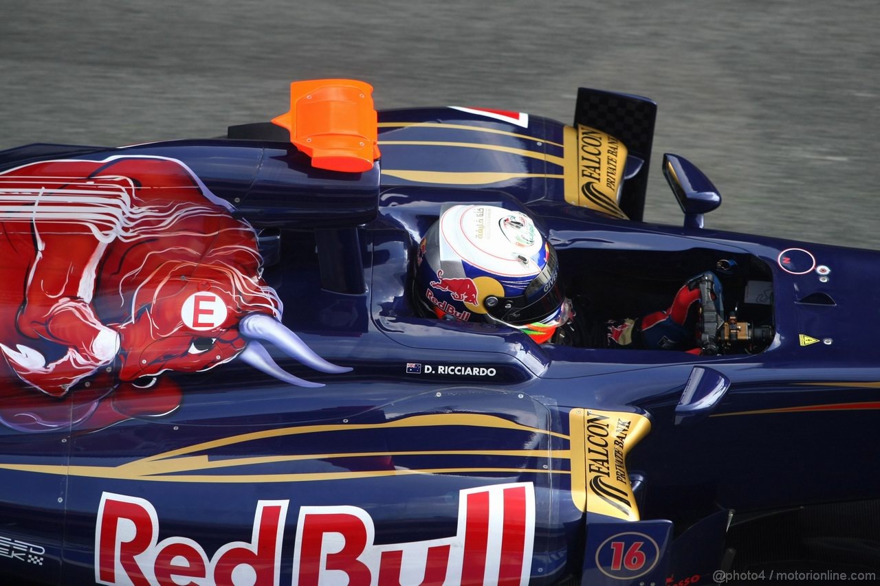 Barcelona Test Marzo 2012, 03.03.2012
Daniel Ricciardo (AUS), Scuderia Toro Rosso