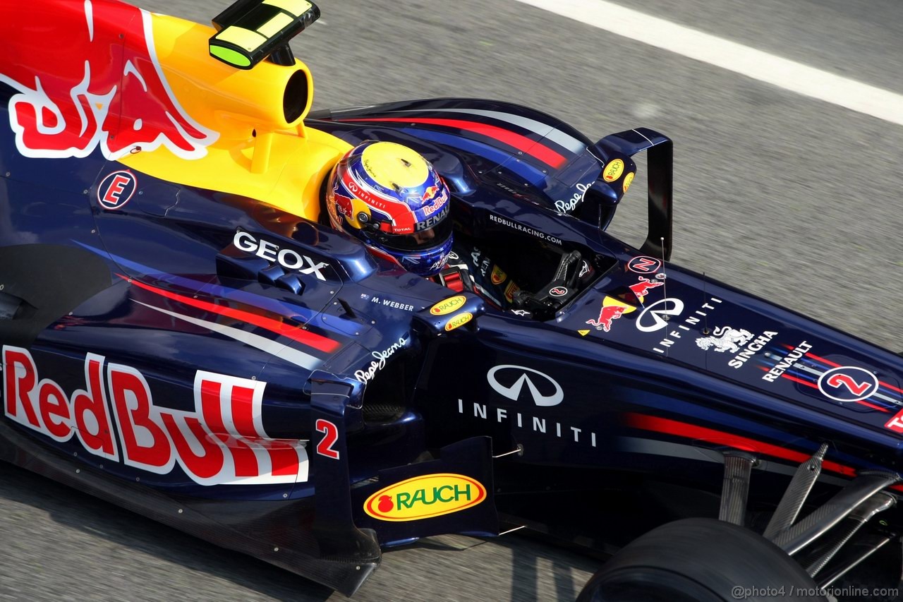 Barcelona Test Marzo 2012, 03.03.2012
Mark Webber (AUS), Red Bull Racing