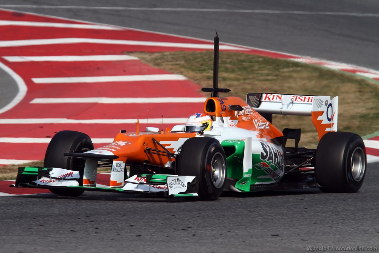 Barcelona Test Marzo 2012, 03.03.2012 Paul di Resta (GBR) Sahara Force India Formula One Team VJM05 