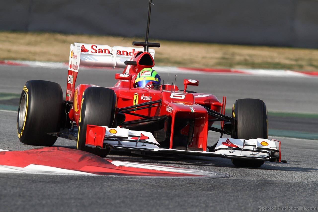 Barcelona Test Marzo 2012, 03.03.2012 Felipe Massa (BRA), Ferrari, F2012 