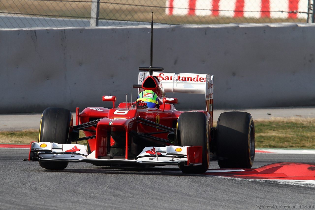 Barcelona Test Marzo 2012, 03.03.2012 Felipe Massa (BRA), Ferrari, F2012 