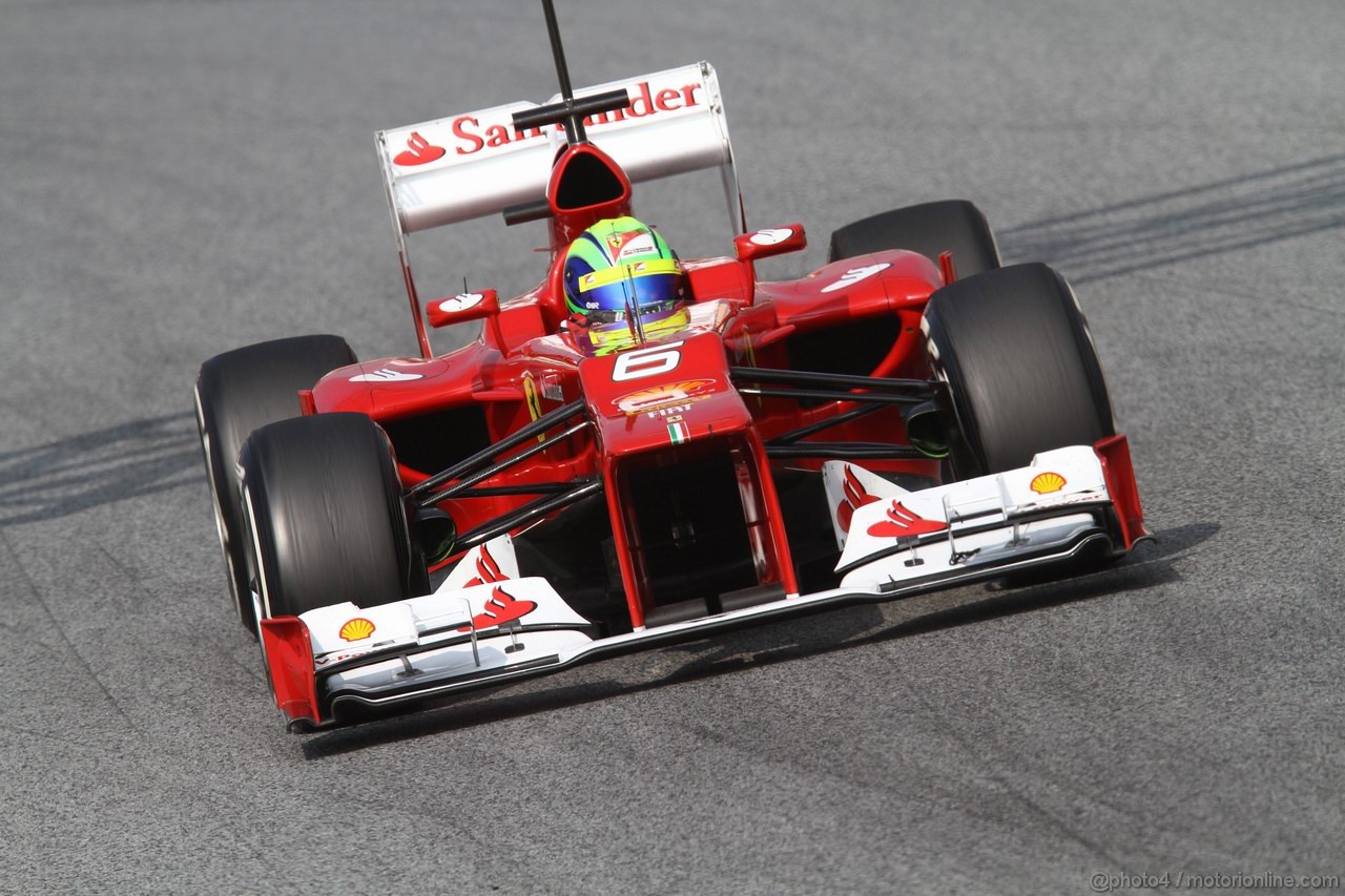 Barcelona Test Marzo 2012, 03.03.2012 Felipe Massa (BRA), Ferrari, F2012 