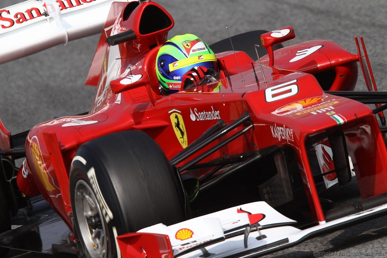 Barcelona Test Marzo 2012, 03.03.2012 Felipe Massa (BRA), Ferrari, F2012 