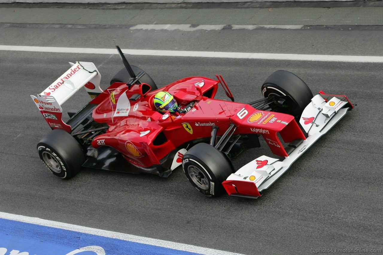 Barcelona Test Marzo 2012, 03.03.2012 Felipe Massa (BRA), Ferrari, F2012 