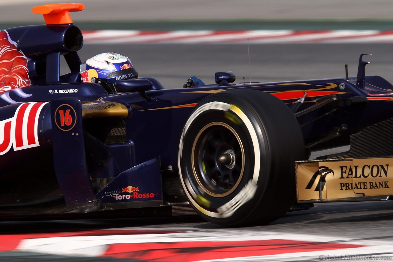 Barcelona Test Marzo 2012, 03.03.2012 Daniel Ricciardo (AUS), Toro Rosso STR7 