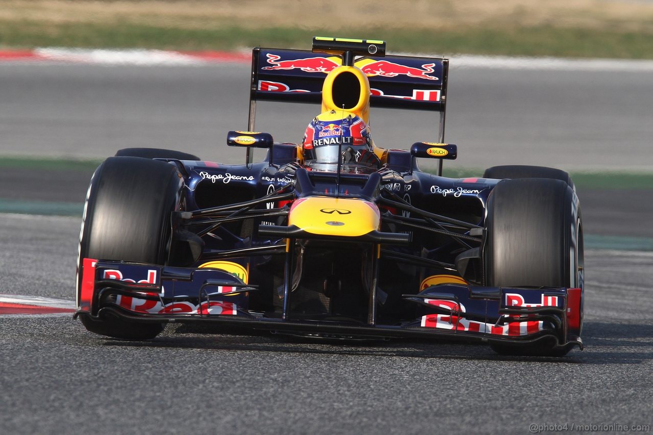 Barcelona Test Marzo 2012, 03.03.2012 Mark Webber (AUS), Red Bull Racing, RB8 