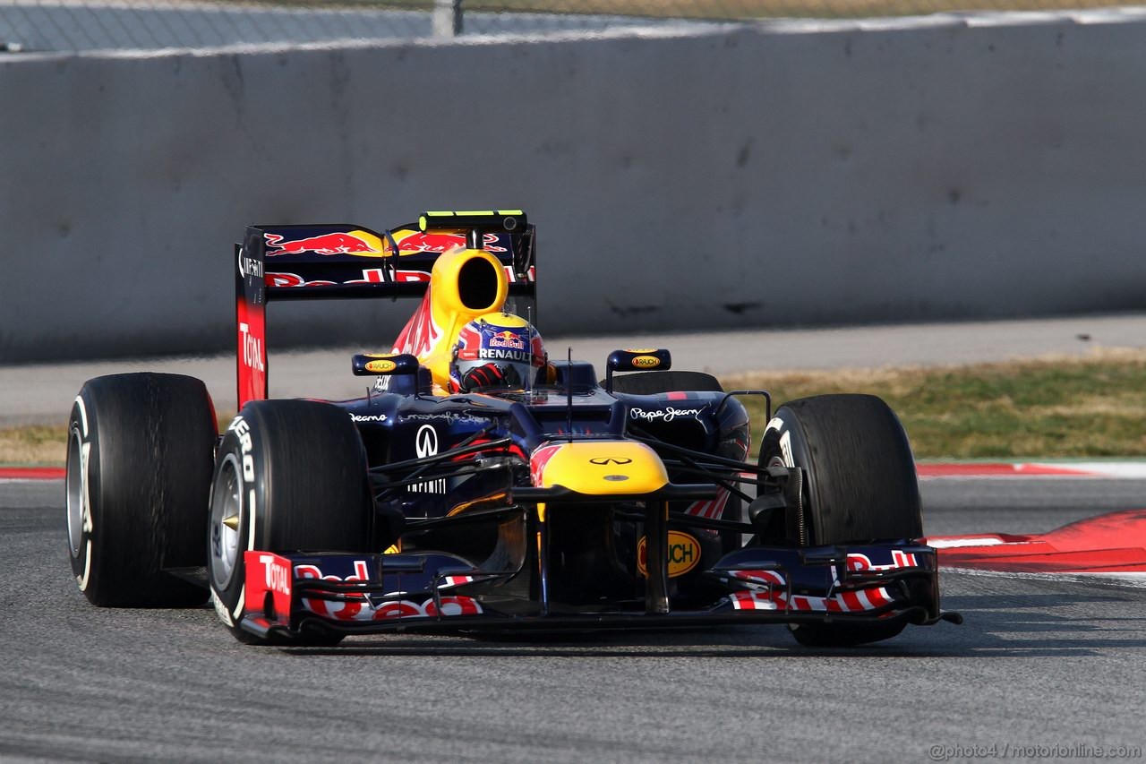 Barcelona Test Marzo 2012, 03.03.2012 Mark Webber (AUS), Red Bull Racing, RB8 