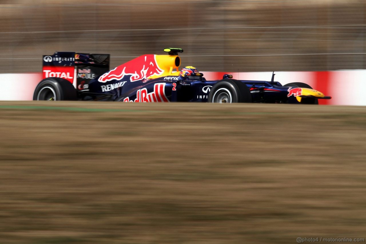 Barcelona Test Marzo 2012, 03.03.2012 Mark Webber (AUS), Red Bull Racing, RB8 