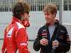 Barcelona Test Marzo 2012, 03.03.2012
Fernando Alonso (ESP), Ferrari with Sebastian Vettel (GER), Red Bull Racing - 
