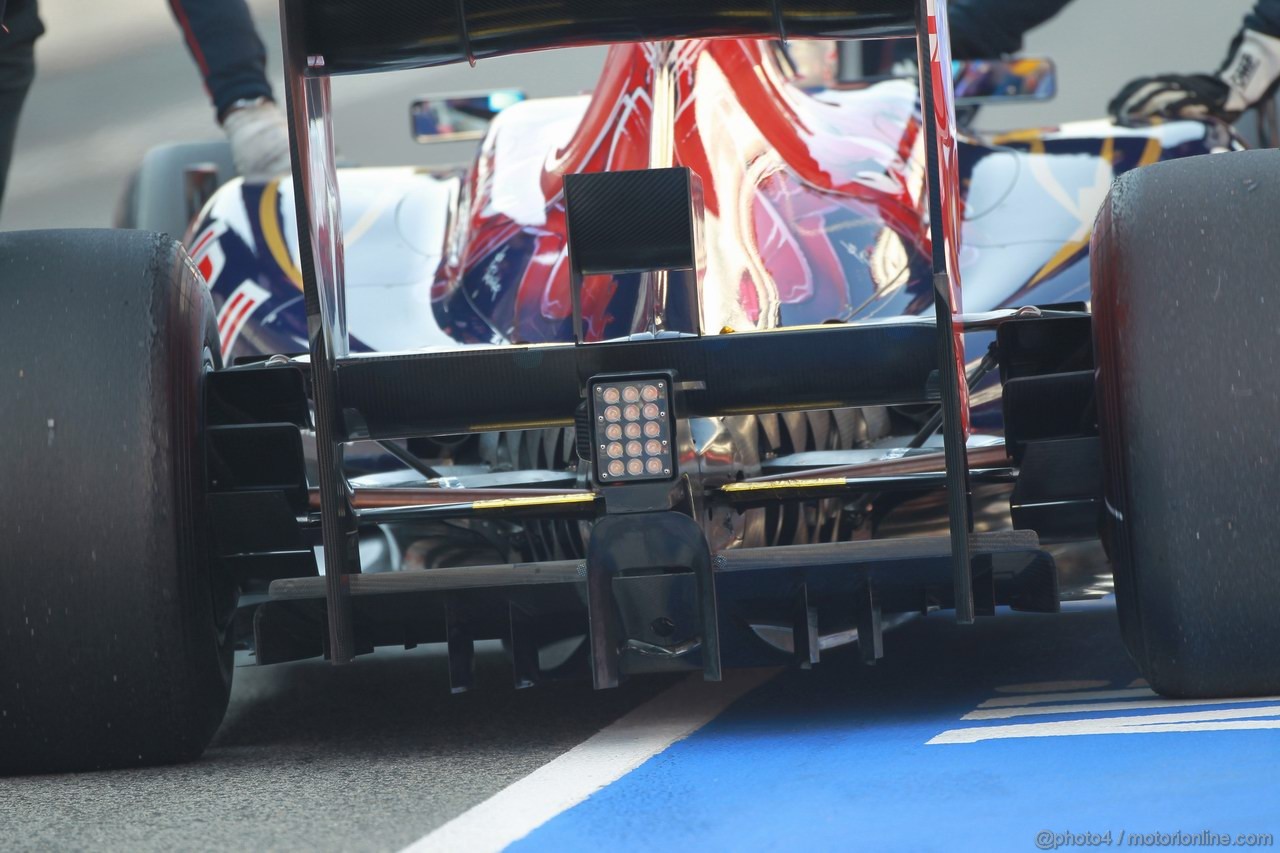 Barcelona Test Marzo 2012, 02.04.2012
Jean-Eric Vergne (FRA), Scuderia Toro Rosso rear wing e diffuser 