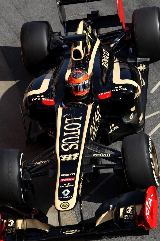 Barcelona Test Marzo 2012, 02.04.2012
Romain Grosjean (FRA), Lotus F1 Team   