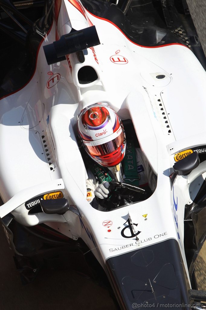 Barcelona Test Marzo 2012, 02.04.2012, Barcelona, Spain,
Kamui Kobayashi (JAP), Sauber F1 Team 