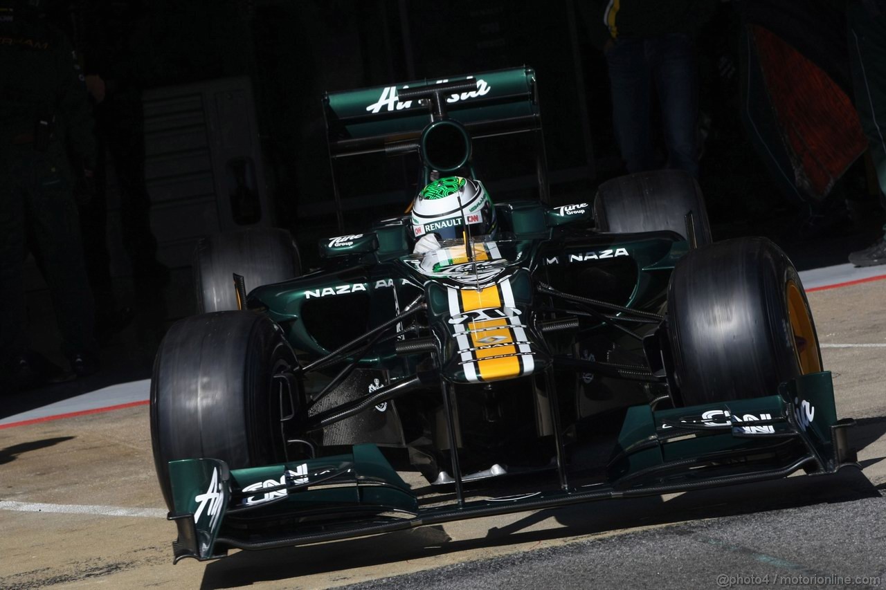 Barcelona Test Marzo 2012, 02.04.2012, Barcelona, Spain,
Heikki Kovalainen (FIN), Caterham F1 Team  