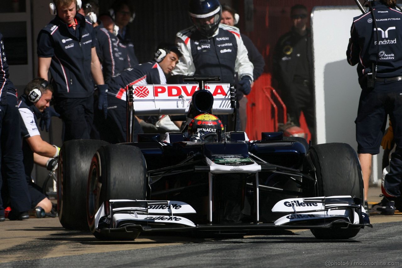 Barcelona Test Marzo 2012, 02.04.2012, Barcelona, Spain,
Pastor Maldonado (VEN), Williams F1 Team  