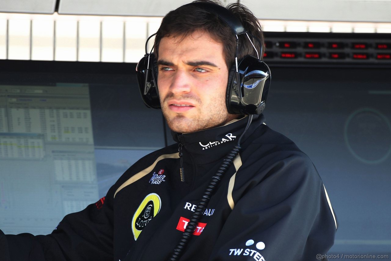 Barcelona Test Marzo 2012, 02.04.2012
Jerome d'Ambrosio (BEL), third driver,  Lotus F1 Team 