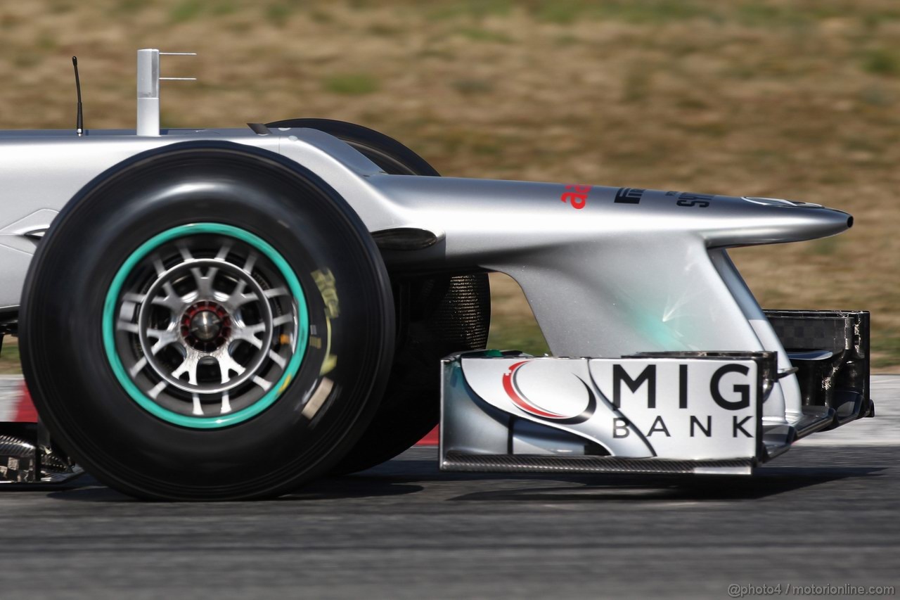 Barcelona Test Marzo 2012, 02.04.2012
Mercedes front wing e nose cone 