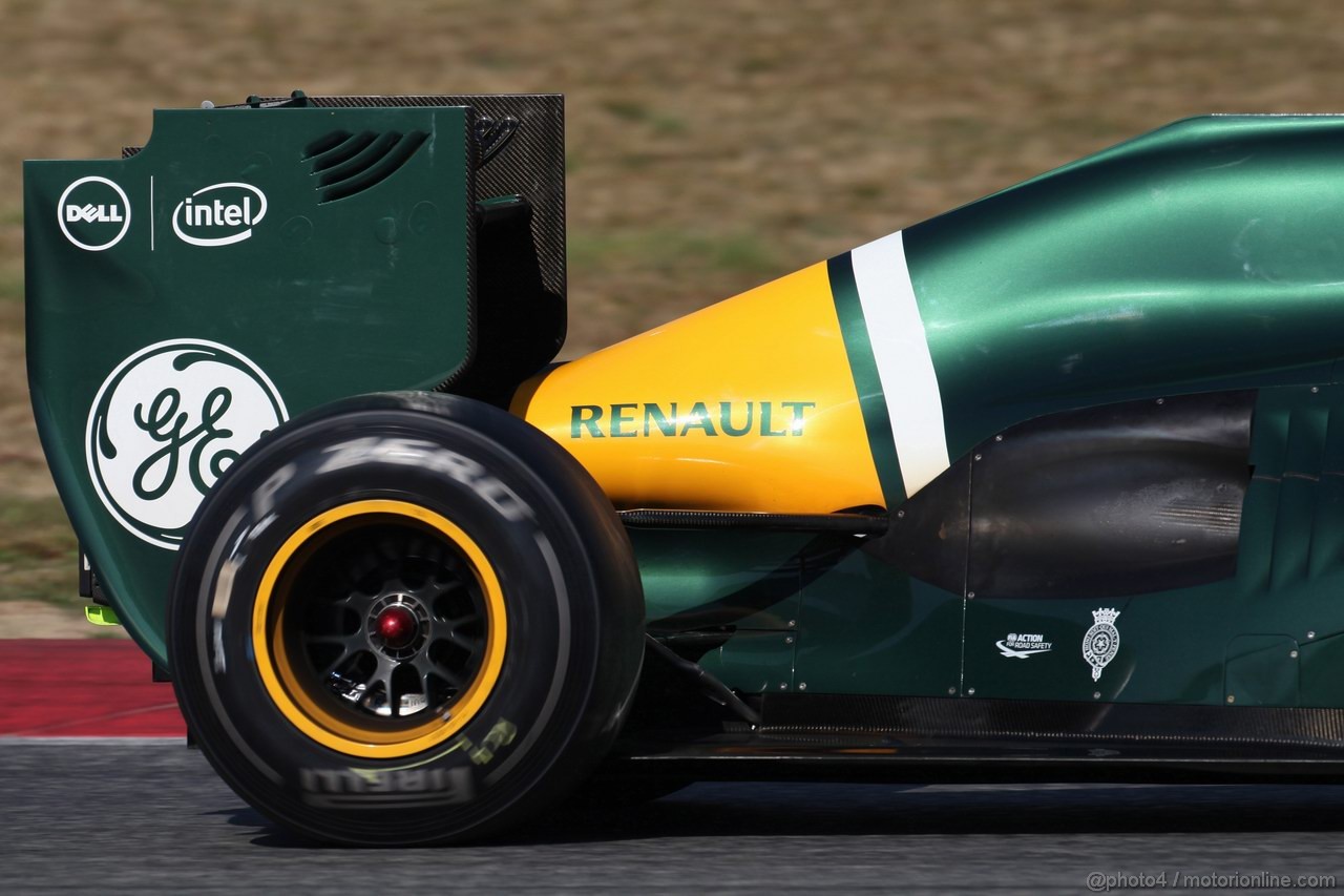 Barcelona Test Marzo 2012, 02.04.2012
Caterham F1 Team  rear wing 