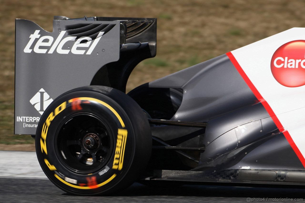 Barcelona Test Marzo 2012, 02.04.2012,
Sauber rear wing 