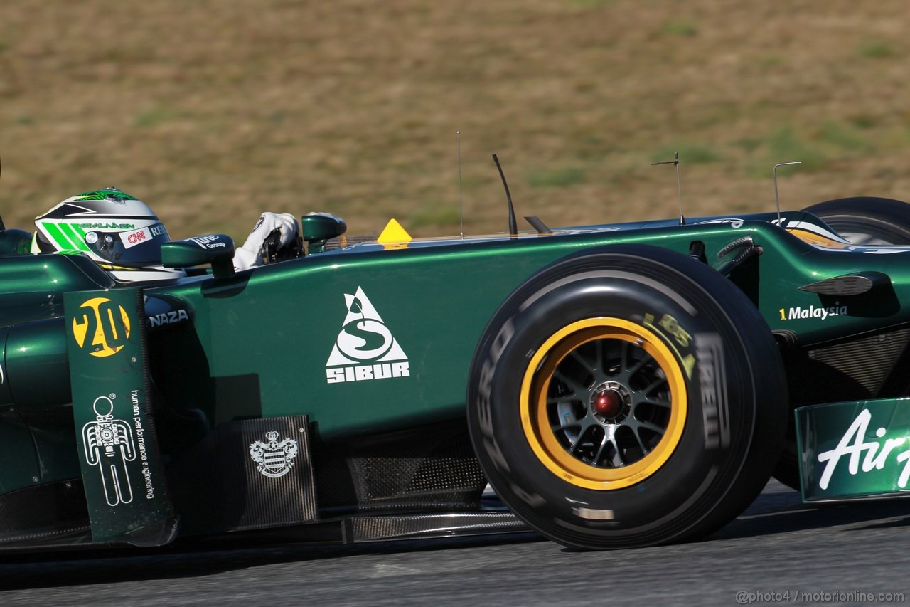 Barcelona Test Marzo 2012, 02.04.2012, Barcelona, Spain,
Heikki Kovalainen (FIN), Caterham F1 Team 