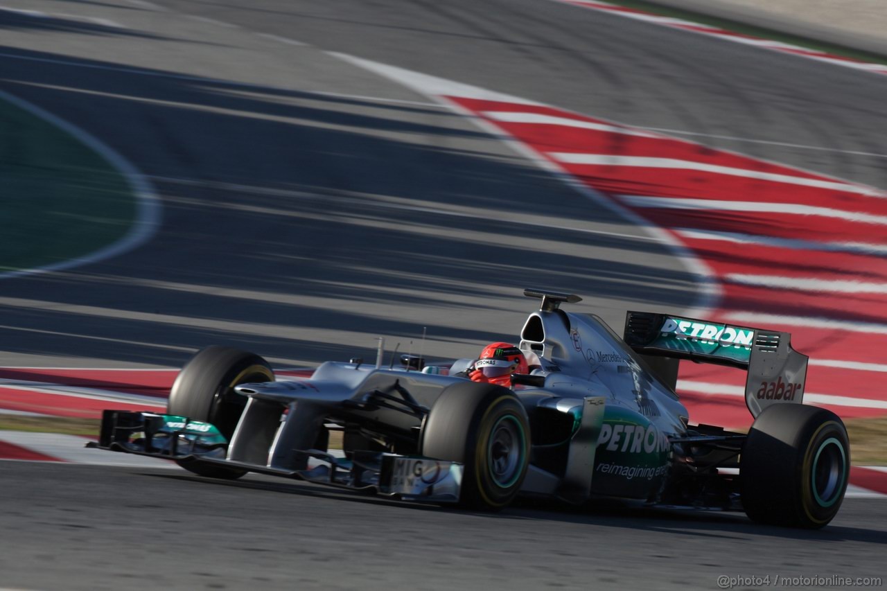 Barcelona Test Marzo 2012, 02.04.2012
Michael Schumacher (GER), Mercedes AMG Petronas 