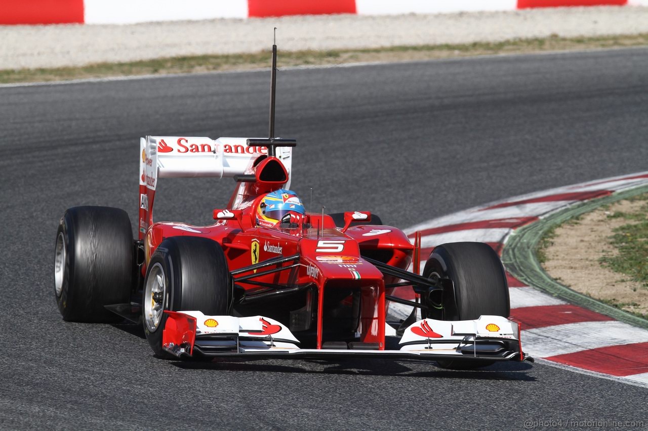 Barcelona Test Marzo 2012, 02.03.2012 Fernando Alonso (ESP), Ferrari, F2012 
