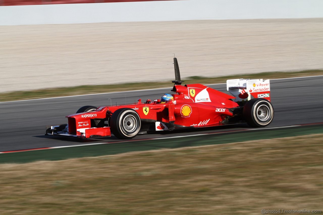 Barcelona Test Marzo 2012, 02.03.2012 Fernando Alonso (ESP), Ferrari, F2012 