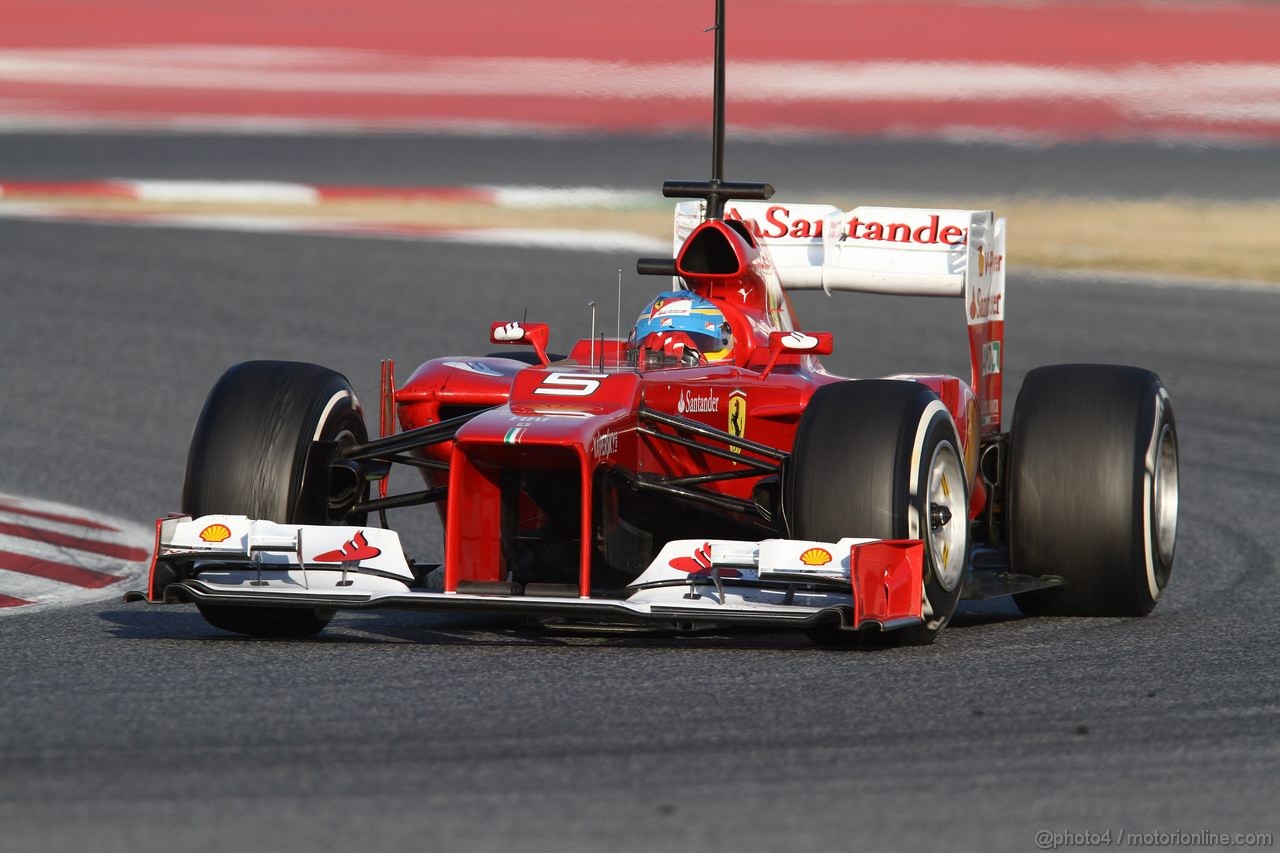 Barcelona Test Marzo 2012, 02.03.2012 Fernando Alonso (ESP), Ferrari, F2012 