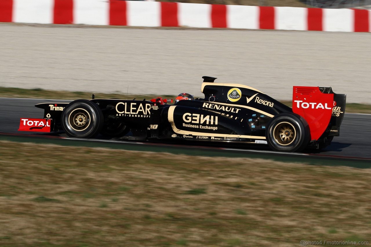 Barcelona Test Marzo 2012, 02.03.2012 Romain Grosjean (FRA), Lotus F1 Team E20 