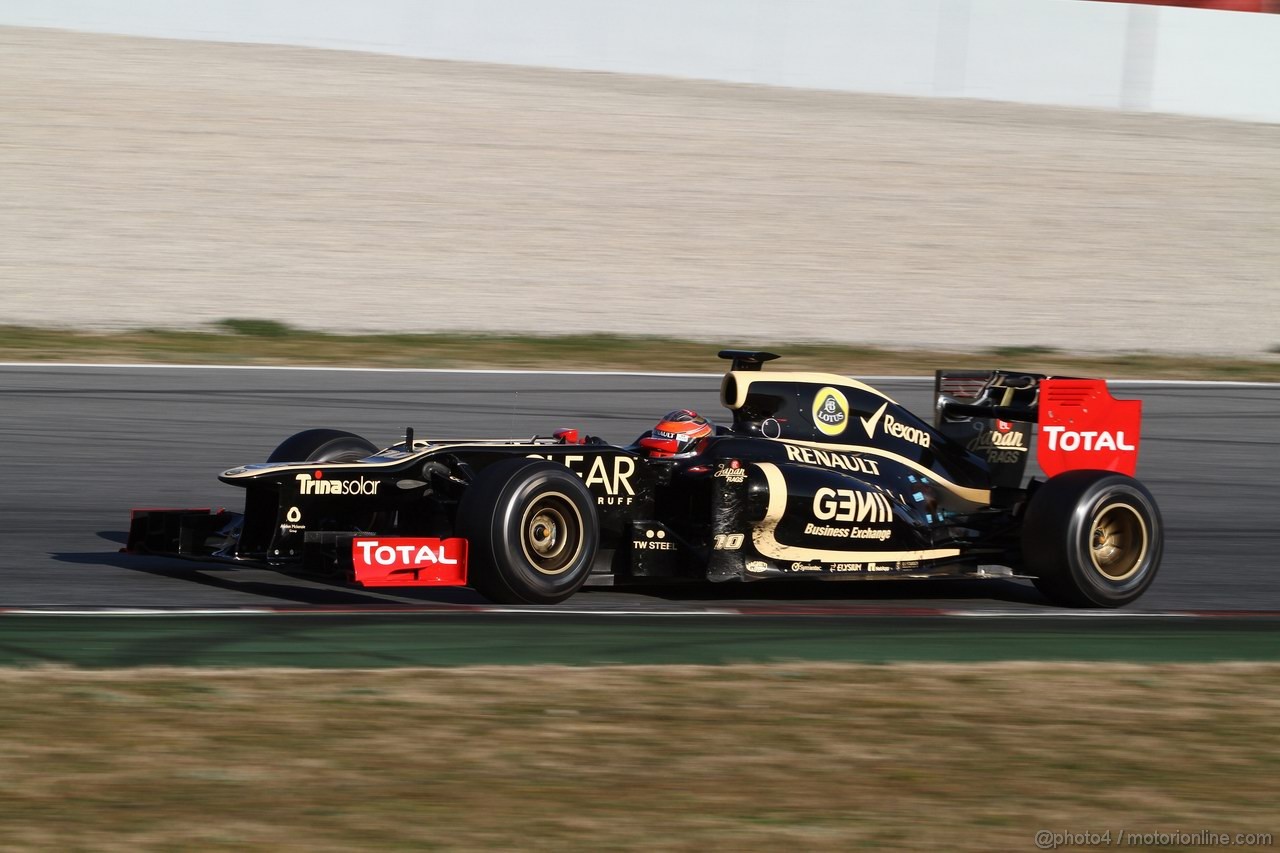 Barcelona Test Marzo 2012, 02.03.2012 Romain Grosjean (FRA), Lotus F1 Team E20 