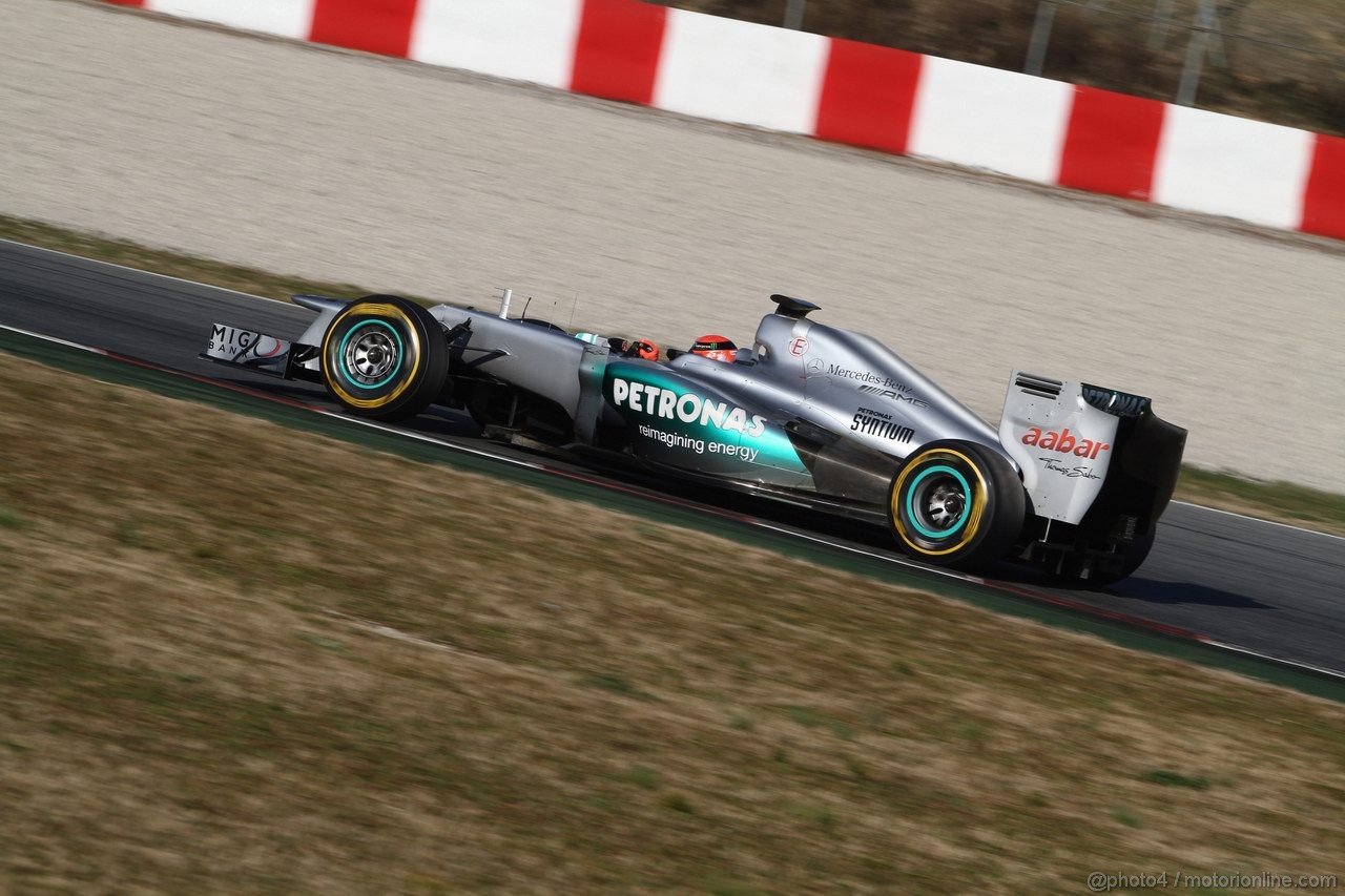 Barcelona Test Marzo 2012, 02.03.2012 Michael Schumacher (GER), Mercedes GP Petronas F1 Team, MGP W02 