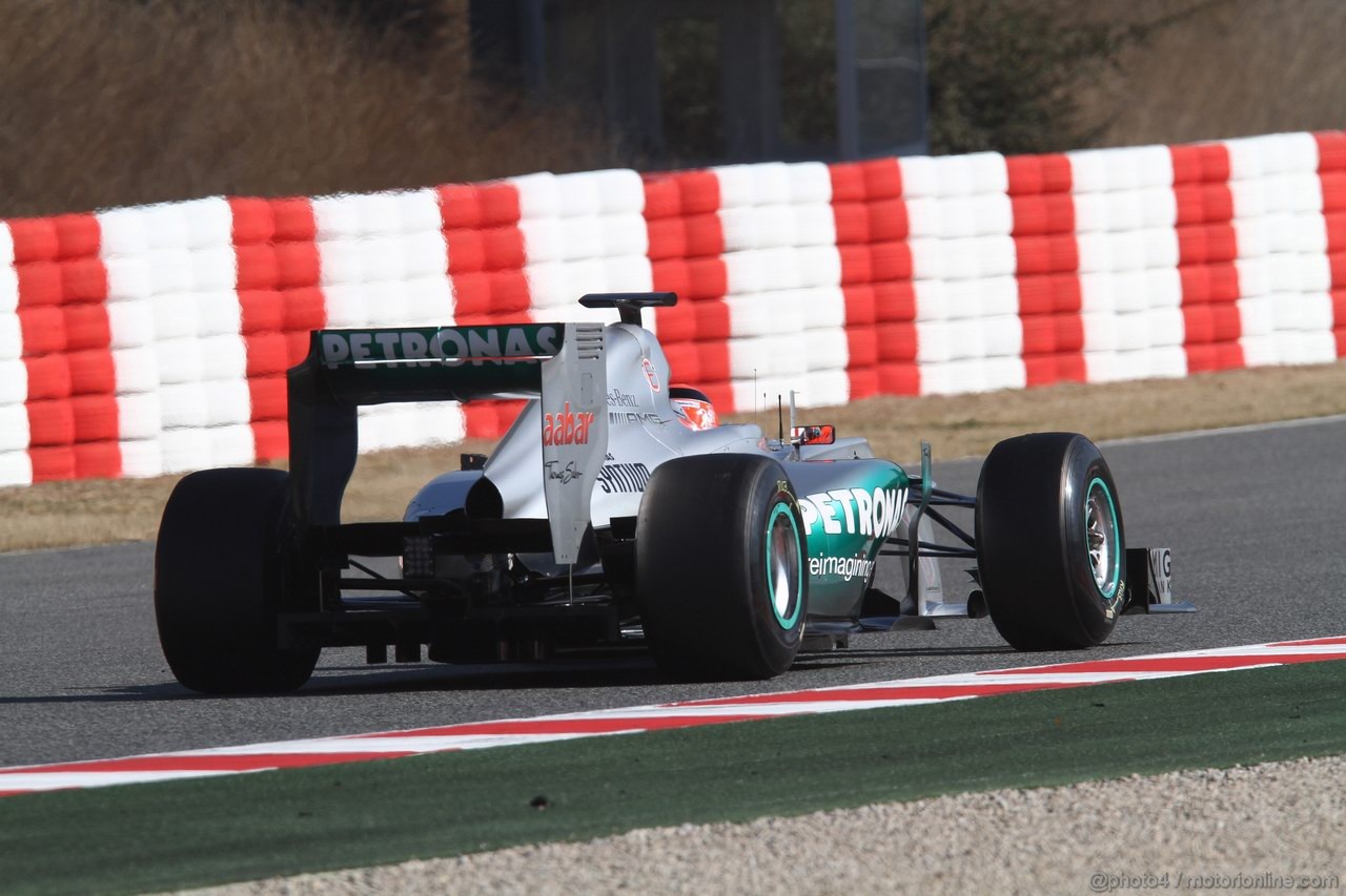 Barcelona Test Marzo 2012, 02.03.2012 Michael Schumacher (GER), Mercedes AMG F1 W03 