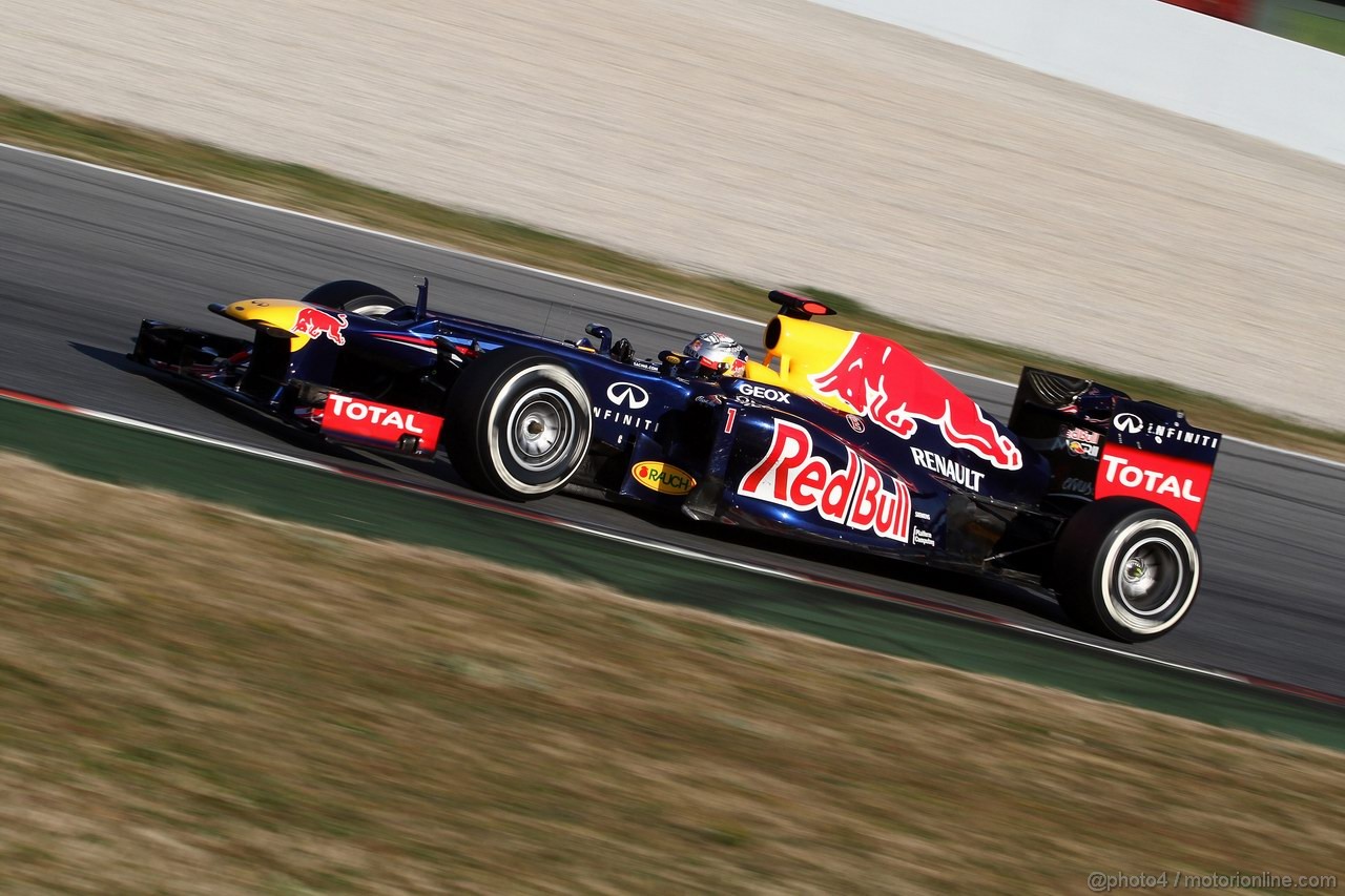 Barcelona Test Marzo 2012, 02.03.2012 Sebastian Vettel (GER), Red Bull Racing, RB8 